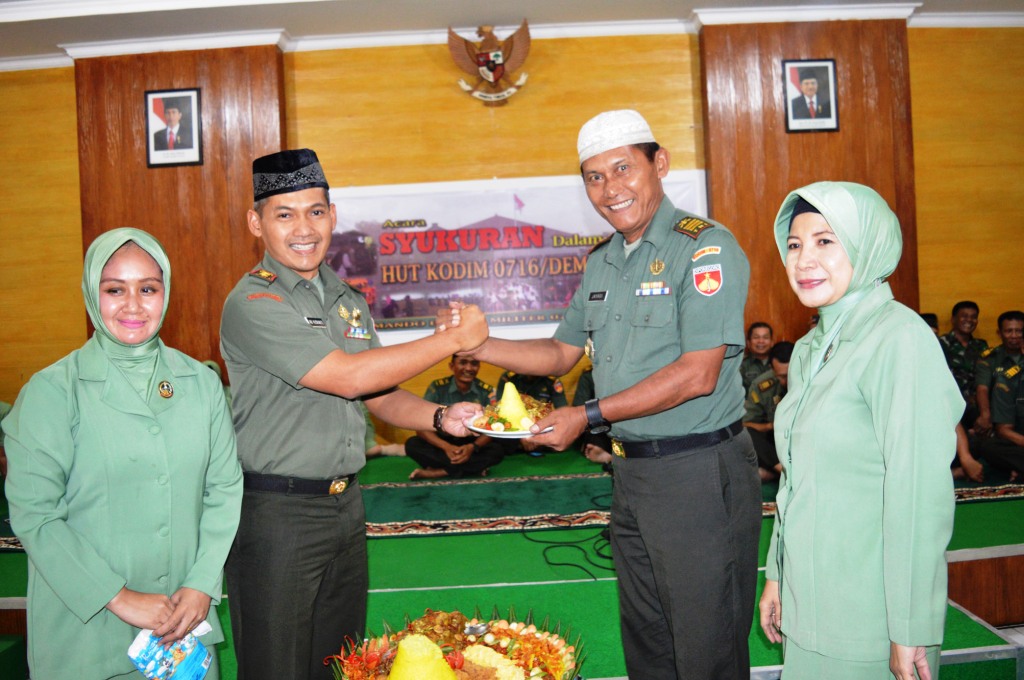 Dengan Kesederhanaan Dan Penuh Doa, Kodim 0716/Demak Peringati Hut Ke 64